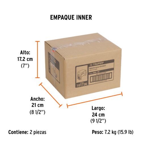 101736 - Malacate soldable para banda de 4" ancho, Truper