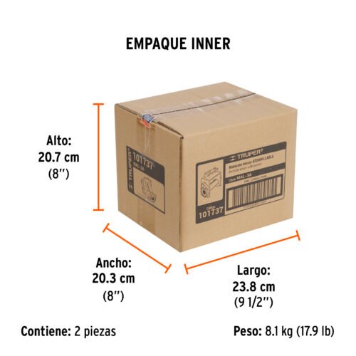 101737 - Malacate atornillable para banda de 4" ancho, Truper