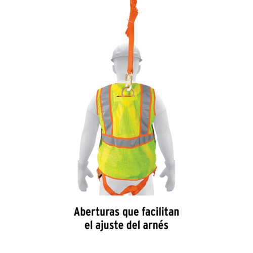 101771 - Chaleco de seguridad para arnés, alta visibilidad, verde