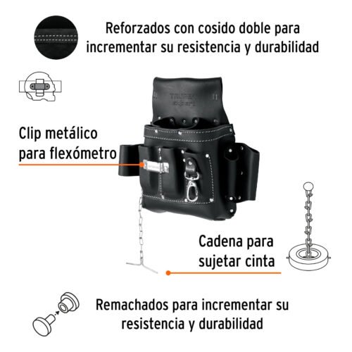 101787.1 101787 - Porta herramientas de carnaza, 13 compartimentos, Expert