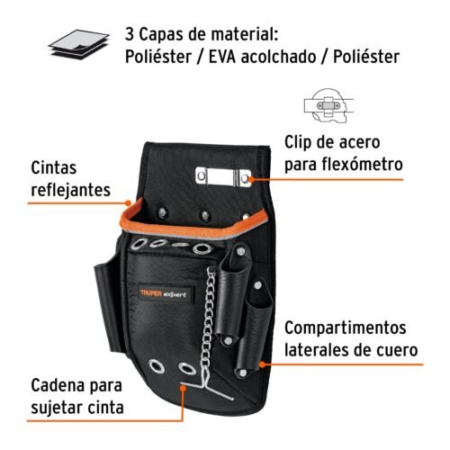101802.1 101802 - Porta herramientas de poliéster, 10 compartimentos, Expert