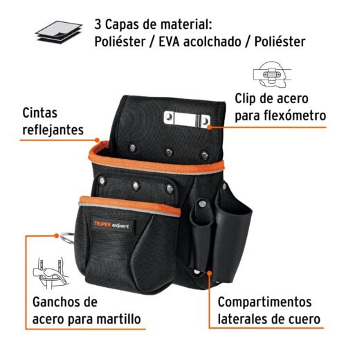 101803.1 101803 - Porta herramientas de poliéster, 6 compartimentos, Expert