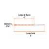 101805 - Broca multimaterial 3/16 x 6", Truper