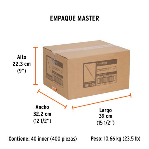 101806 - Broca multimaterial 1/4 x 6", Truper