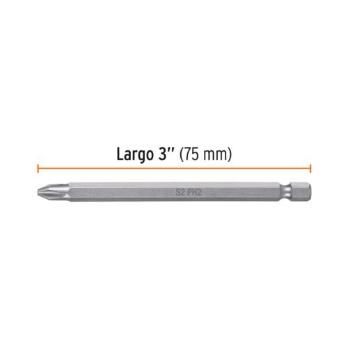 101812.1 101812 - Estuche con 5 puntas de cruz PH2 largo 4", Truper Expert