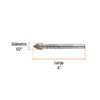 101840 - Broca para vidrio y azulejo 1/2", Truper Expert