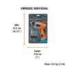 101843 - Destornillador 3.6V, 2 posiciones, PRO