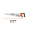 101870 - Serrucho Rapid 22", 7 DPP, mango Comfort grip, Truper