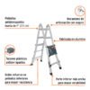 101883 - Multiescalera telescópica,3.2 m,capacidad de carga 150 kg