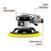 101895 - Lijadora orbital neumática industrial 6", Truper