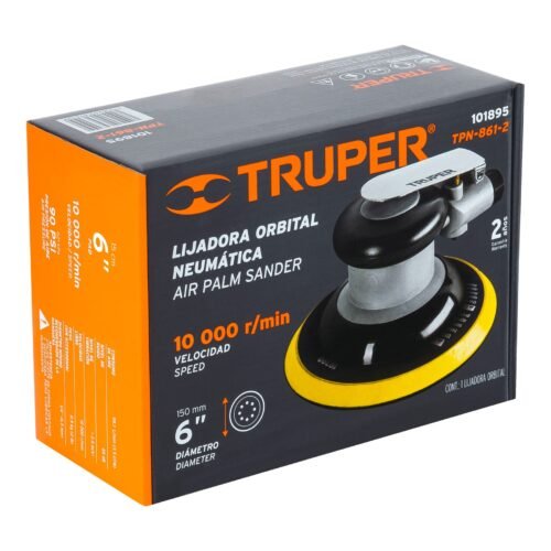 101895 - Lijadora orbital neumática industrial 6", Truper