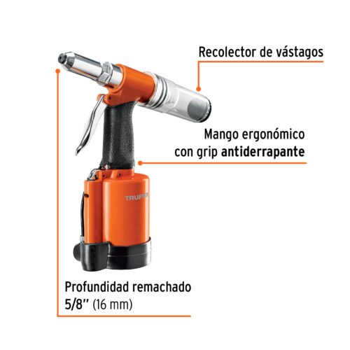 101896 - Remachadora neumática 3/16", Truper