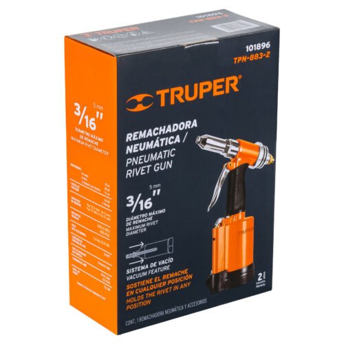 101896 - Remachadora neumática 3/16", Truper