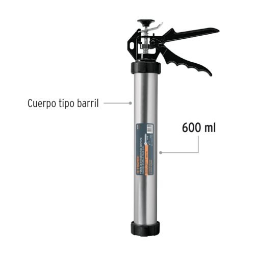 101931.1 101931 - Pistola calafateadora para salchicha de 600 ml, TRUPER