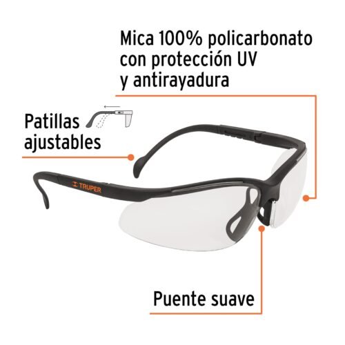 101932.1 101932 - Lentes de seguridad transparentes con antiempaño, Vision