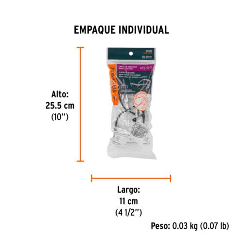 101932.2 101932 - Lentes de seguridad transparentes con antiempaño, Vision