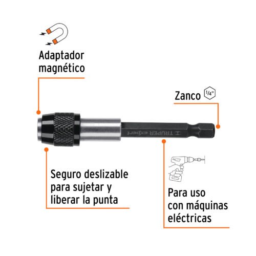 101964.1 101964 - Extensión magnética 5", para puntas, cambio rápido, EXPERT