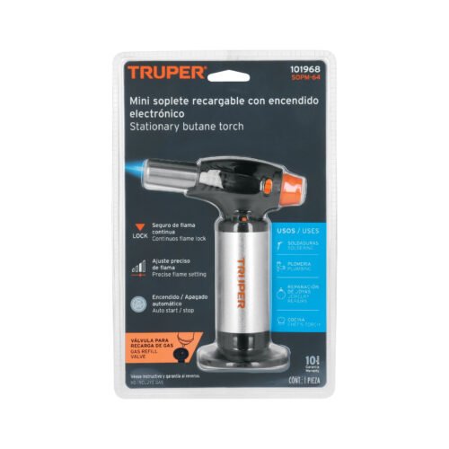 101968 - Mechero recargable para flamear alimentos de 64ml, TRUPER