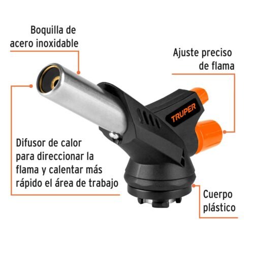 101969 - Boquilla plástica, enc.electrónico, p/lata de gas 1/4 vuelta