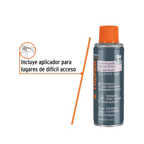 101977 - Lubricante seco PTFE en aerosol 240 ml, Truper