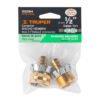 102084.2 102084 - Juego de conectores 1/2" macho/hembra tipo garra de aluminio