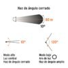 102150 - Linterna de minero LED 80 lm, recargable, TRUPER