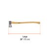 102207 - Hacha para rajar madera 2-1/4 lb, mango hickory 28", Truper