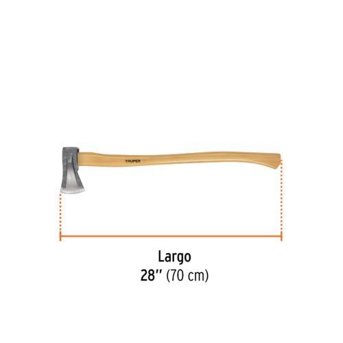 102207 - Hacha para rajar madera 2-1/4 lb, mango hickory 28", Truper