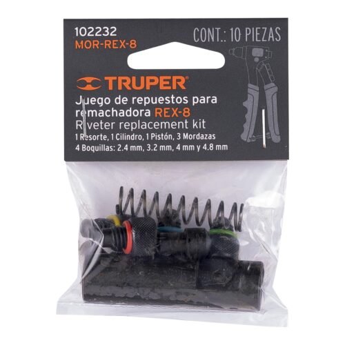 102232 - Kit de refacciones y mordazas para remachadora REX-8, Truper