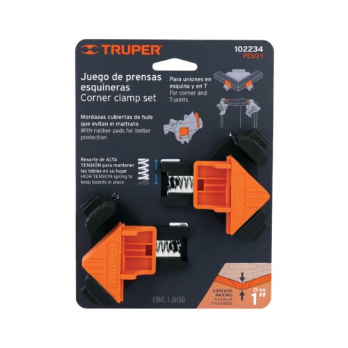102234 - Juego de 2 prensas esquineras de 1", Truper