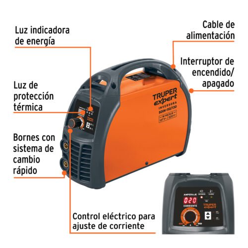 102236.4 102236 - Soldadora inversora 130A, 127V, TRUPER
