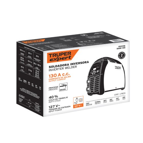 102236.7 102236 - Soldadora inversora 130A, 127V, TRUPER