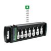 102237 - Juego de 7 dados cuadro 1/2" punta torx, Truper