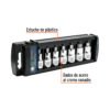 102238 - Juego de 7 dados cuadro 1/2" punta hexagonal mm, Truper