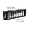102239 - Juego de 7 dados cuadro 1/2" punta hexagonal std, Truper