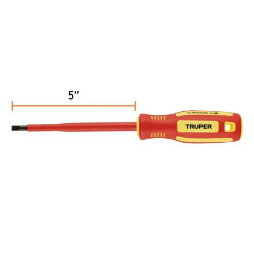 102242.2 102242 - Desarmador dieléctrico plano 7/32" x 5", Truper