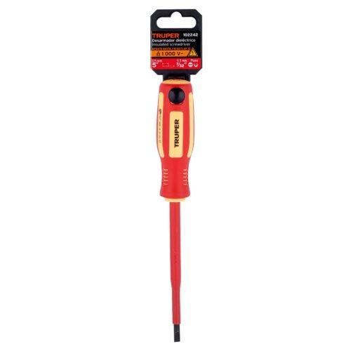 102242.3 102242 - Desarmador dieléctrico plano 7/32" x 5", Truper