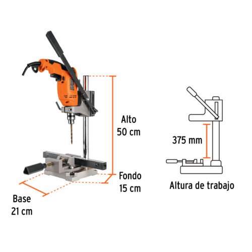 102272 - Soporte vertical para taladro 3/8"-1/2", Truper