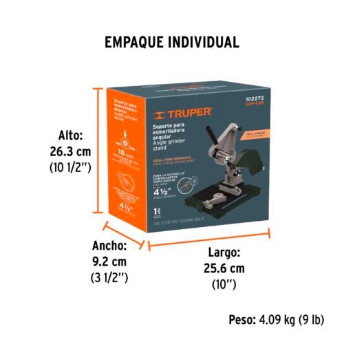102273 - Soporte para esmeriladora angular de 4 1/2", Truper
