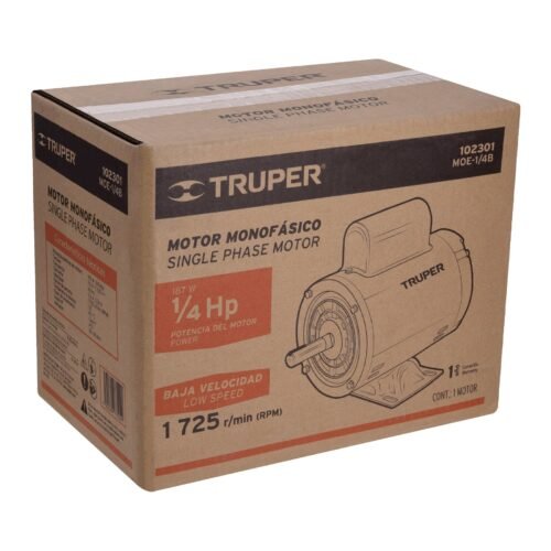 102301.4 102301 - Motor eléctrico monofásico de 1/4 HP, baja velocidad, Truper