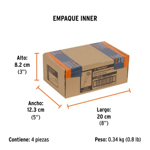 102319.3 102319 - Broca forstner 20 mm para madera, TRUPER