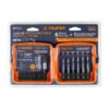 102335 - Juego de 6 brocas HSS con machuelo para metal, Truper