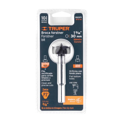 102371.5 102371 - Broca forstner 30 mm para madera, TRUPER