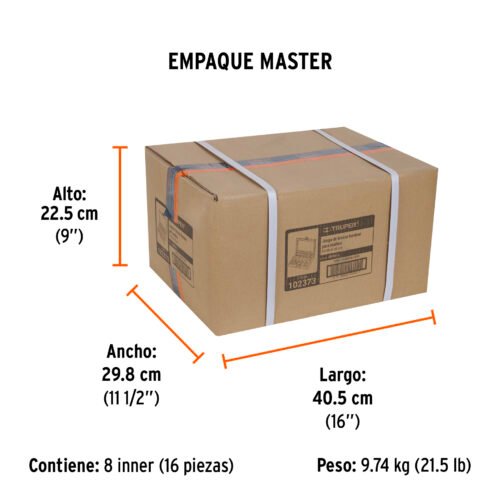 102373 - Juego de 5 brocas forstner para madera, TRUPER