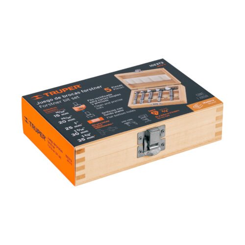102373 - Juego de 5 brocas forstner para madera, TRUPER