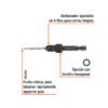 102375 - Broca avellanadora #6 para madera, 9/64", TRUPER