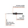 102376.1 102376 - Broca avellanadora #8 para madera, 11/64", TRUPER