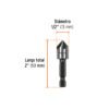 102380.2 102380 - Avellanador HSS cambio rápido 1/2", Truper
