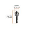 102381 - Avellanador HSS cambio rápido 5/8", Truper