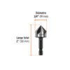 102382 - Avellanador HSS cambio rápido 3/4", Truper